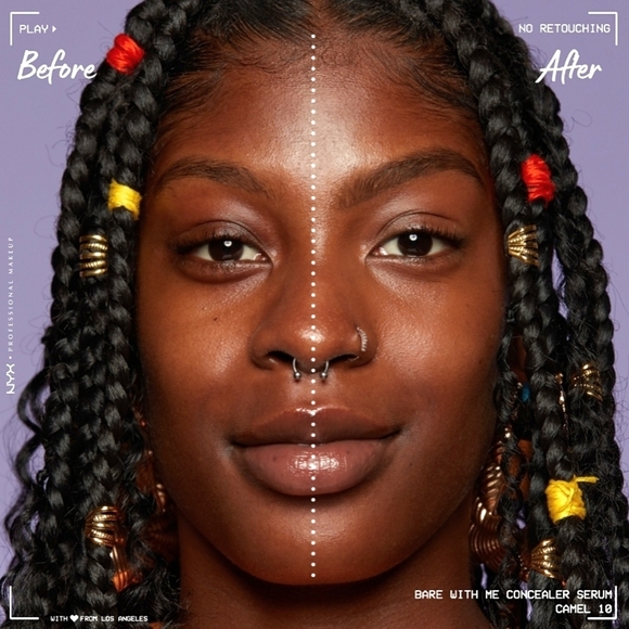 🆓️NYX Bare With Me Concealer in Shade 10 - Camel 7 🆓️🛍FWP🛍🆓️ - Picture 7 of 9